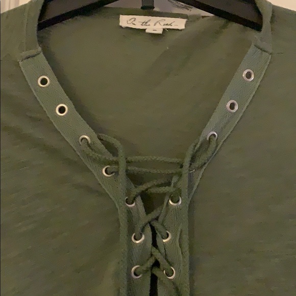 Green tie up dress - Picture 2 of 2